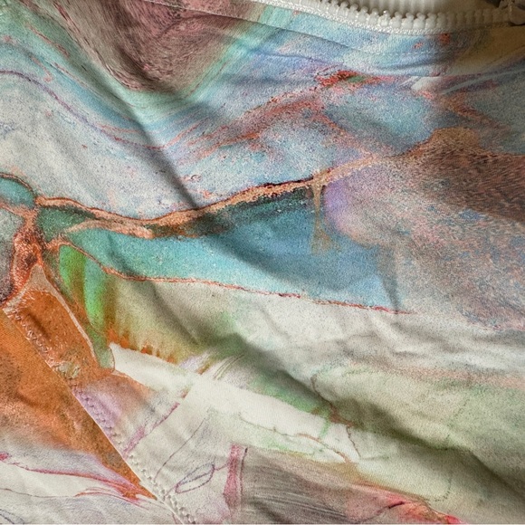 NWT JOHNNY WAS Calme multi color marble swirl swim shirt/suft in multi L - Picture 2 of 7